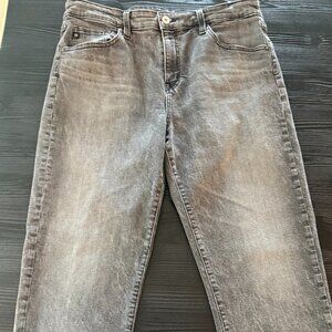 AG Denim Ex-Boyfriend Slim; Slouchy Slim Dark Gray Size 30